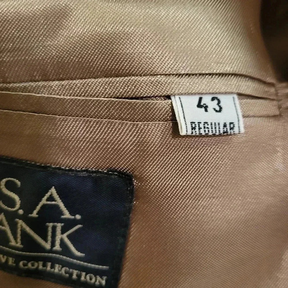 Jos.A.Bank Plaid Sports‎ Coat Size 43R - Picture 8 of 8